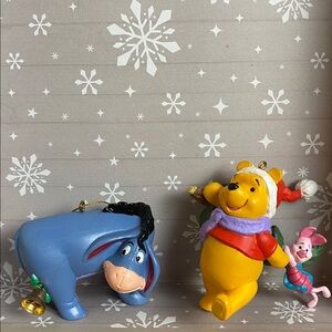 Disney Ornaments Winnie the Pooh & Piglet /
Eeyore